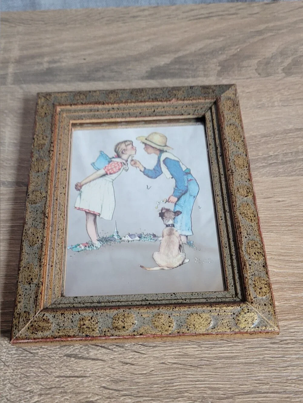 Norman Rockwell charming gold